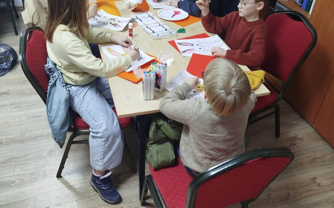 Zajęcia kreatywne  w siedzibie GCKSTiR w Rzeczenicy